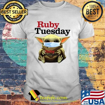 Star wars baby yoda hug ruby tuesday mask covid-19 shirt