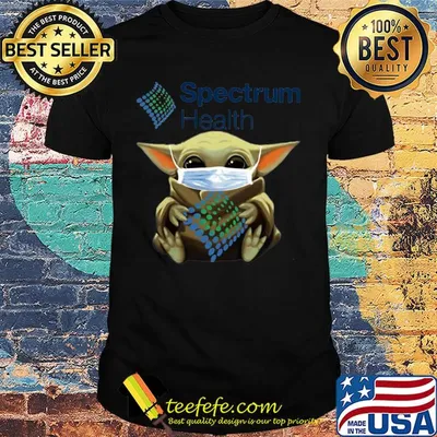 Star wars baby yoda hug spectrum health mask covid-19 shirt