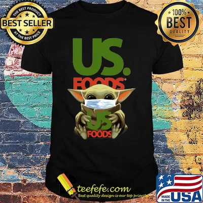 Star wars baby yoda hug us foods mask covid-19 shirt