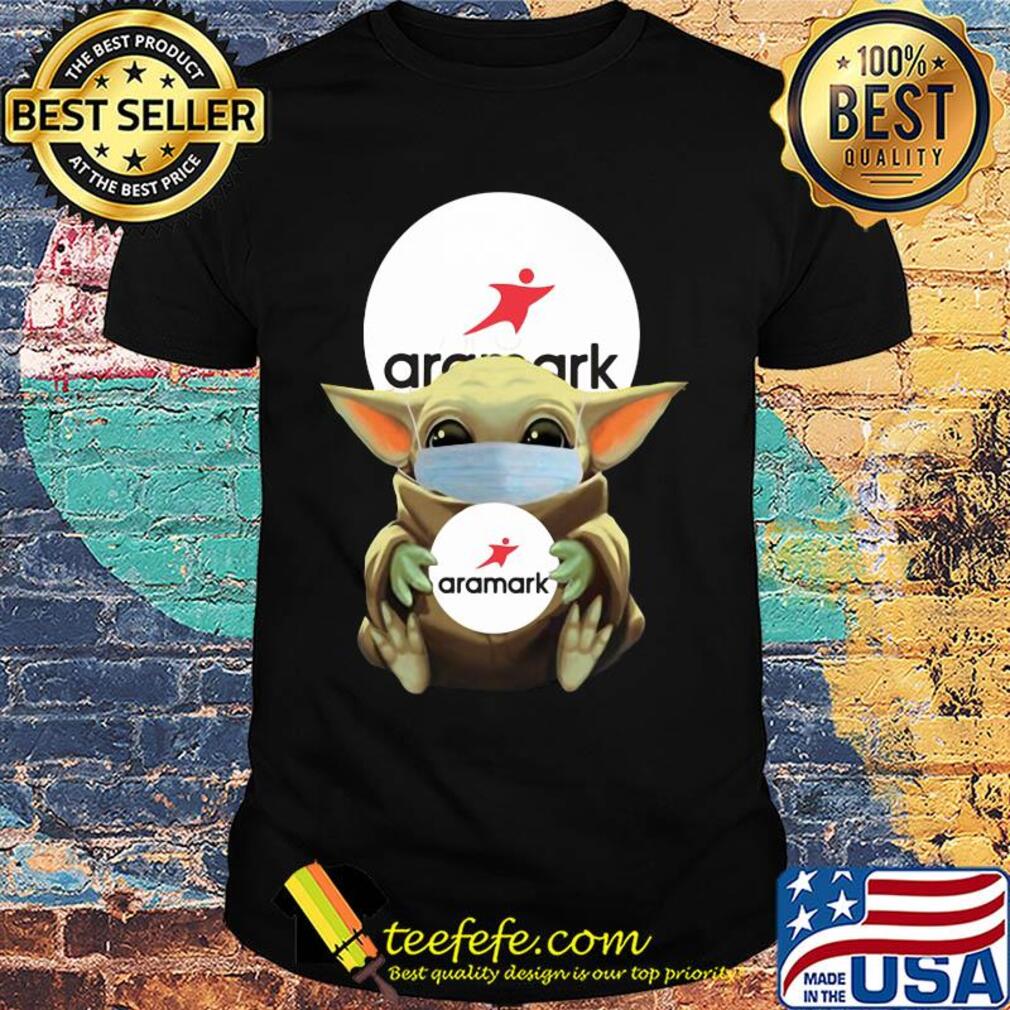Star wars baby yoda mask hug aramark covid-19 shirt