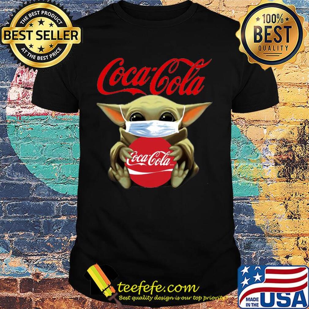 Star wars baby yoda mask hug coca cola covid-19 shirt Star wars baby yoda mask hug coca cola covid-19 shirt