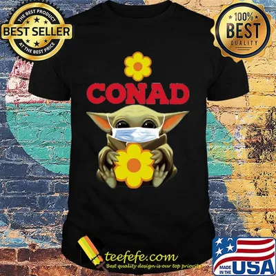 Star wars baby yoda mask hug conad covid-19 2020 shirt