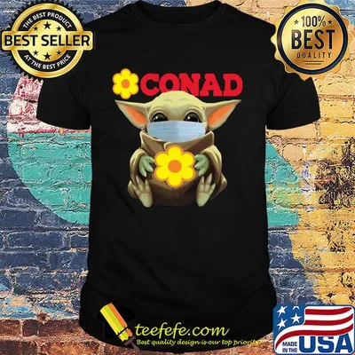 Star wars baby yoda mask hug conad covid-19 shirt