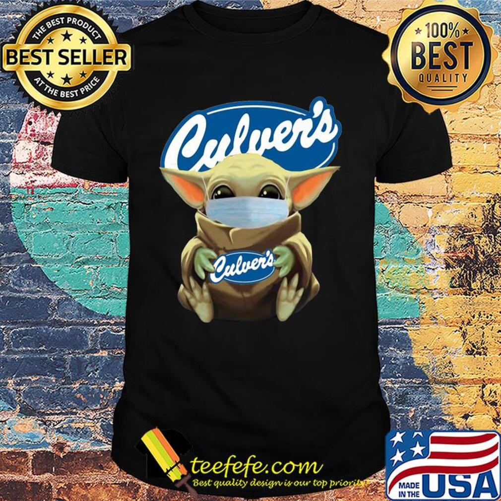 Star wars baby yoda mask hug culver’s covid-19 shirt Star wars baby yoda mask hug culver’s covid-19 shirt