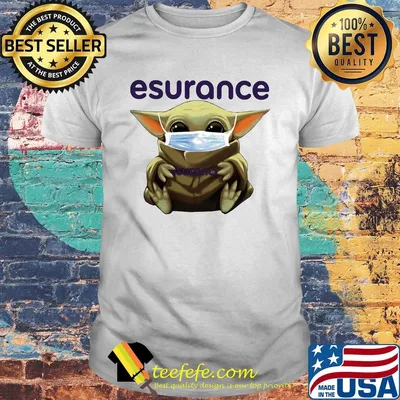 Star wars baby yoda mask hug esurance covid-19 shirt