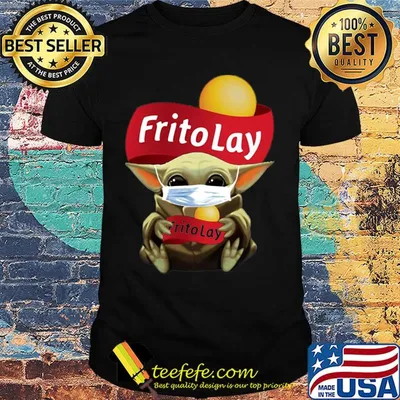 Star wars baby yoda mask hug frito lay covid-19 shirt
