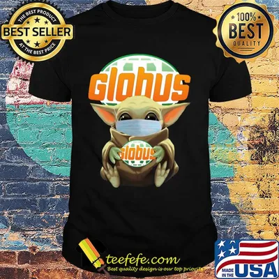 Star wars baby yoda mask hug globus covid-19 shirt