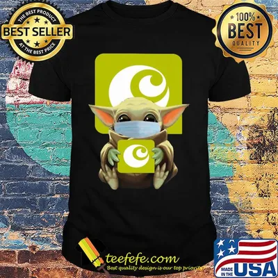 Star wars baby yoda mask hug ocado covid-19 shirt