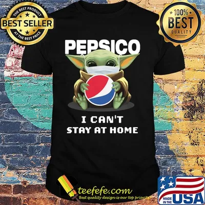 Star wars baby yoda mask hug pepsico i can’t stay at home covid-19 shirt