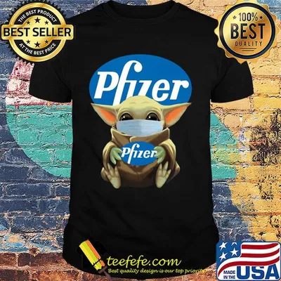 Star wars baby yoda mask hug pfizer covid-19 shirt