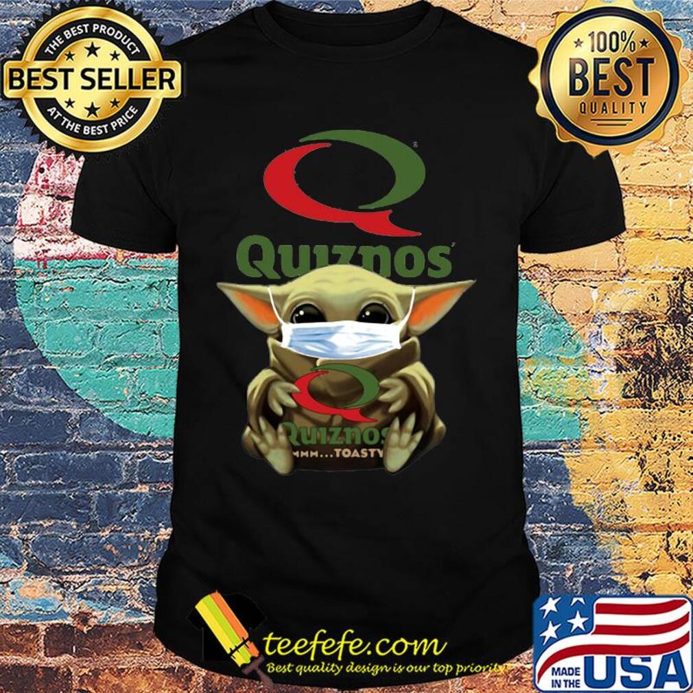 Star wars baby yoda mask hug quiznos covid-19 shirt