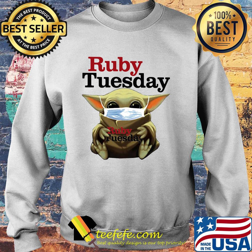 Star wars baby yoda mask hug ruby tuesday covid-19 s Sweater Star wars baby yoda mask hug ruby tuesday covid-19 s Sweater
