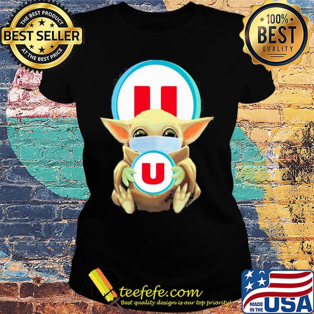 Star wars baby yoda mask hug système u logo covid-19 s Ladies tee Star wars baby yoda mask hug système u logo covid-19 s Ladies tee