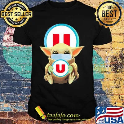 Star wars baby yoda mask hug système u logo covid-19 shirt