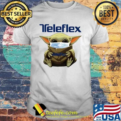 Star wars baby yoda mask hug teleflex covid-19 shirt