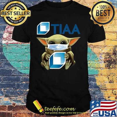 Star wars baby yoda mask hug tiaa covid-19 shirt