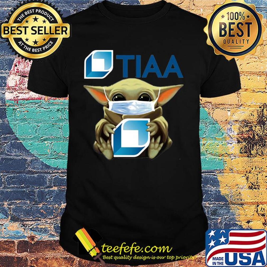 Star wars baby yoda mask hug tiaa covid-19 shirt