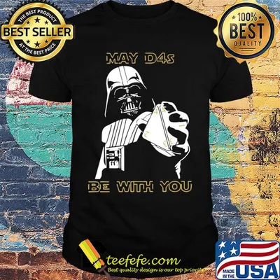 Star wars darth vader may d4s be with you shirt