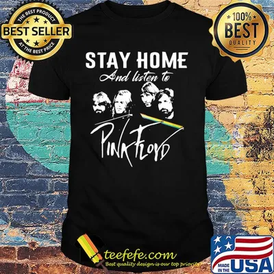 Stay home and listen to pink flord shirt