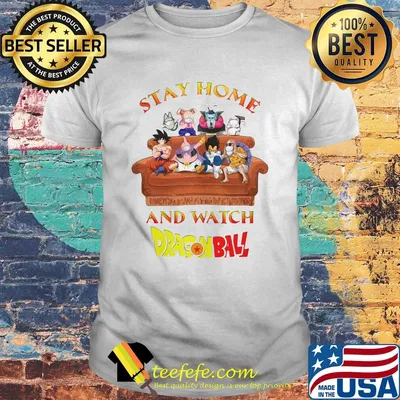 Stay home and watch dragon ball masks shirt