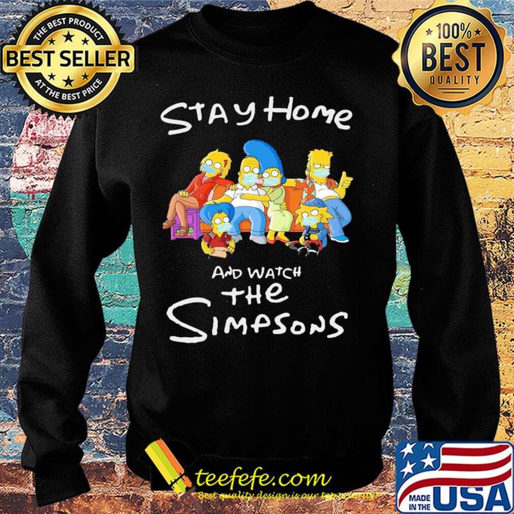 Stay home and watch the simpsons mask covid-19 s Sweater Stay home and watch the simpsons mask covid-19 s Sweater