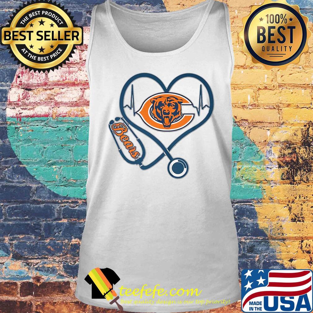 Stethoscope heart beat Chicago Bears s Tank top Stethoscope heart beat Chicago Bears s Tank top