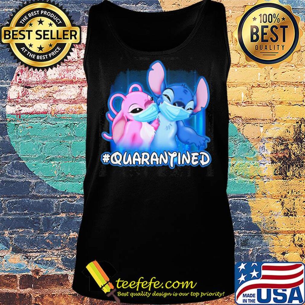 Stitch And Angel quarantined Disney mask Covid-19 s Tank top Stitch And Angel quarantined Disney mask Covid-19 s Tank top