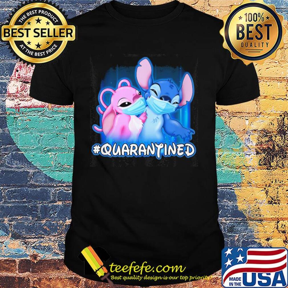 Stitch And Angel quarantined Disney mask Covid-19 shirt Stitch And Angel quarantined Disney mask Covid-19 shirt