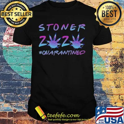 Stoner 2020 weed quarantined mask shirt