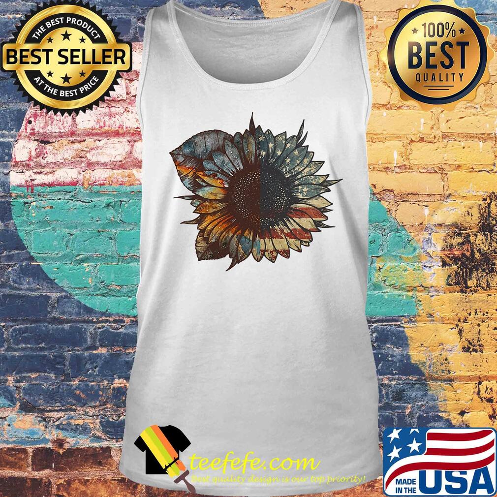 sunflower American flag veteran s Tank top sunflower American flag veteran s Tank top