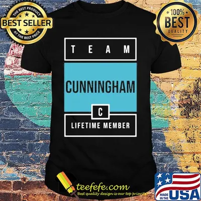 Team cunningham lifetime member shirt
