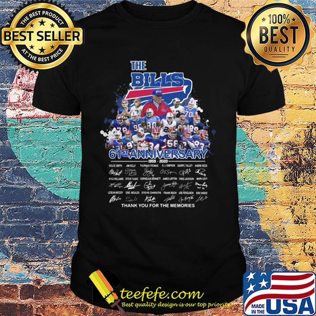 The Buffalo Bills 61st anniversary 1959 2020 signature shirt