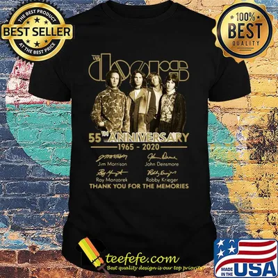 The Doors 55th anniversary 1965-2020 signatures thank you for the memories shirt