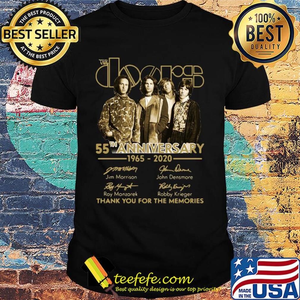 The Doors 55th anniversary 1965-2020 signatures thank you for the memories shirt