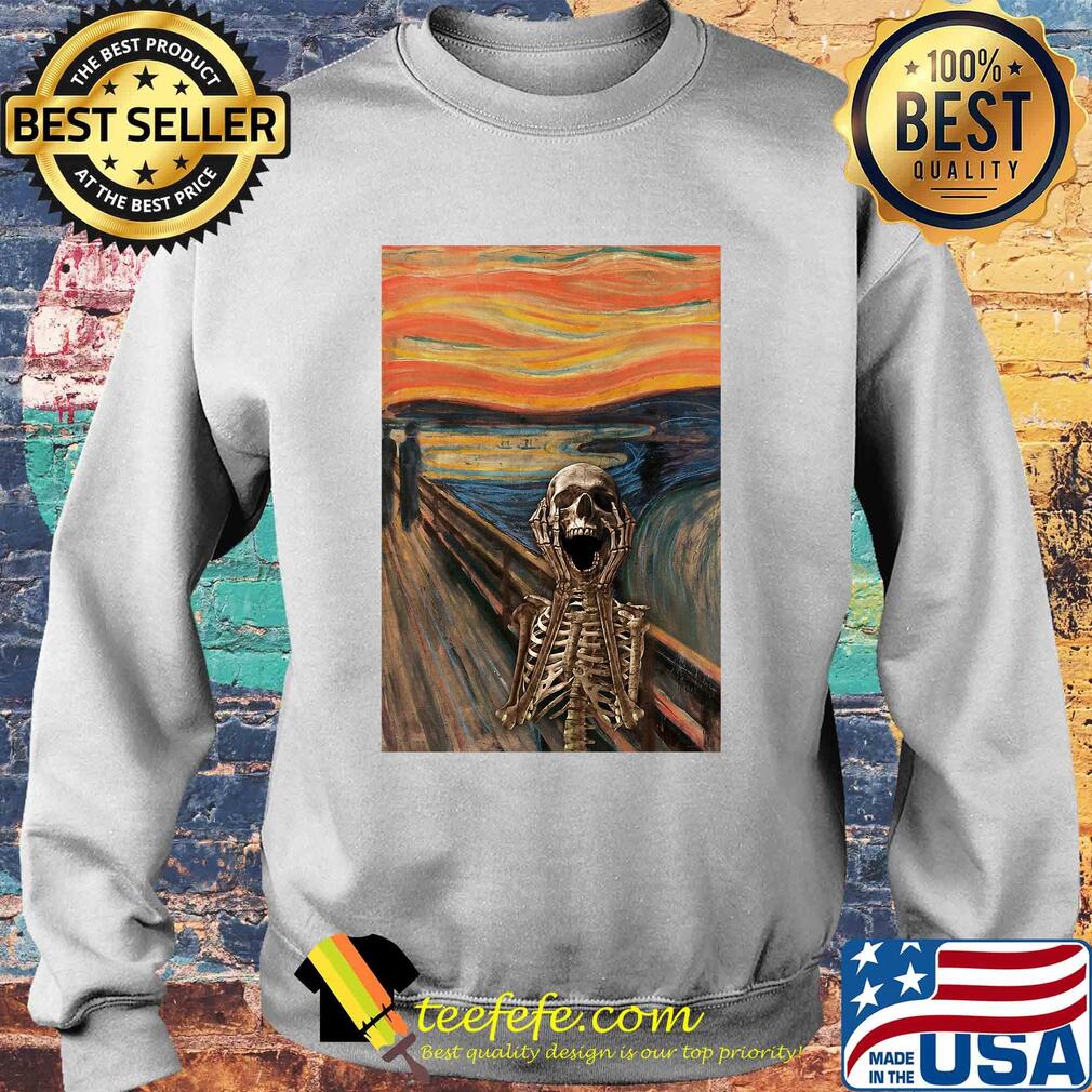 The Scream Skeleton Vertical Poster Shirt Sweater The Scream Skeleton Vertical Poster Shirt Sweater