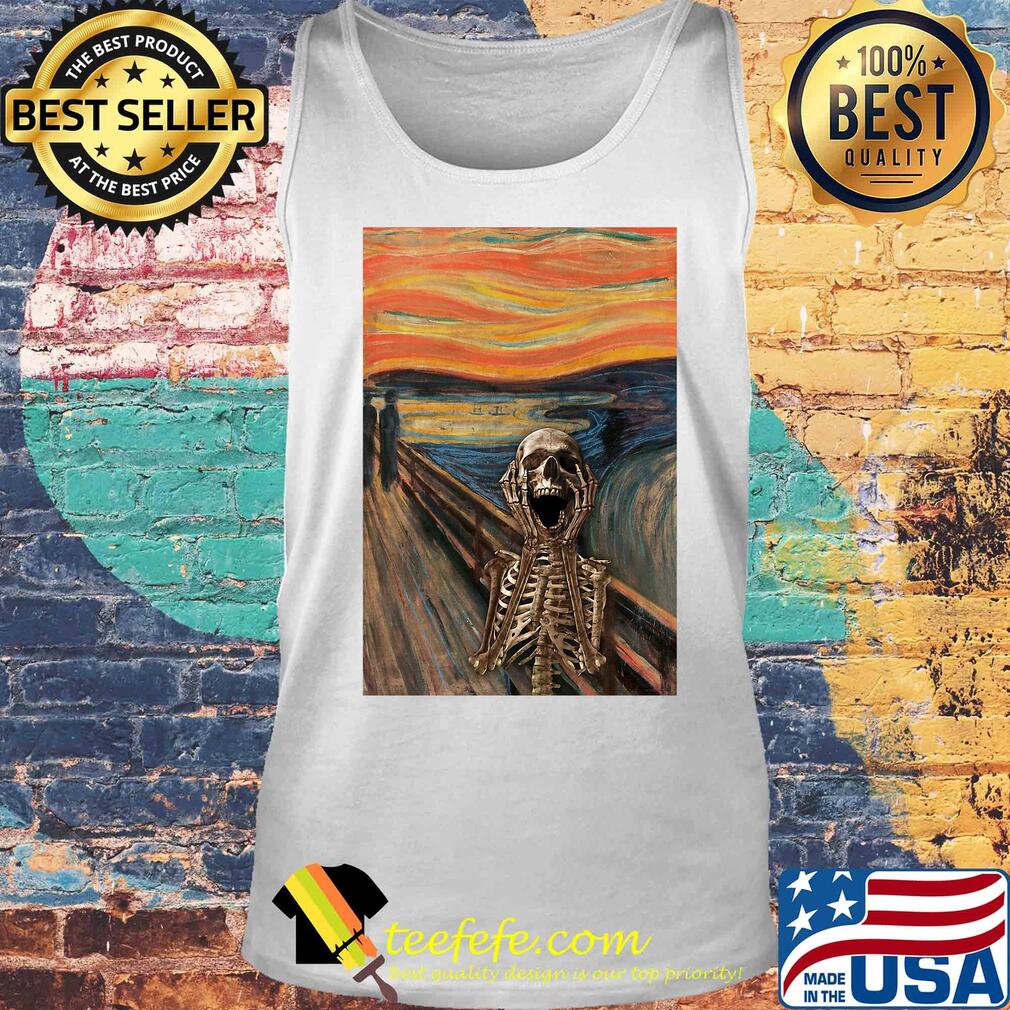 The Scream Skeleton Vertical Poster Shirt Tank top The Scream Skeleton Vertical Poster Shirt Tank top