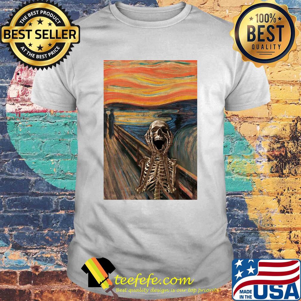 The Scream Skeleton Vertical Poster Shirt The Scream Skeleton Vertical Poster Shirt