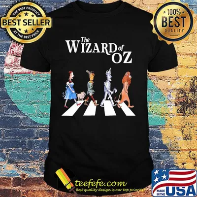 The wizard of oz characters abbey road shirt