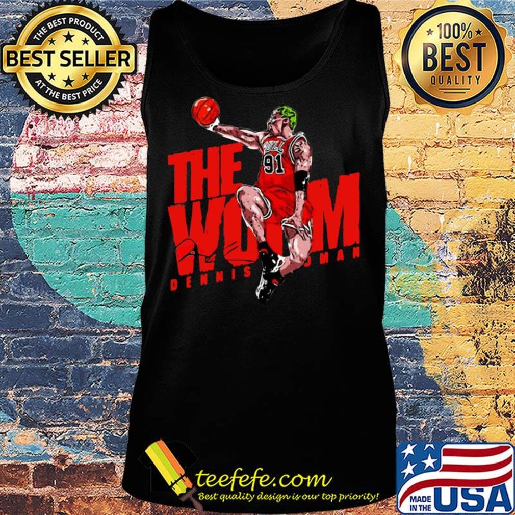 The Wom 91 Dennis Rodman Chicago Bulls Signature Shirt Tank top The Wom 91 Dennis Rodman Chicago Bulls Signature Shirt Tank top