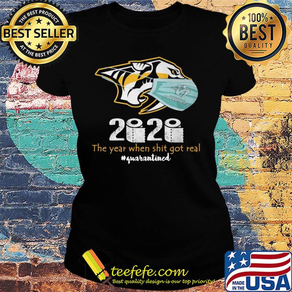 Tigers predators 2020 the year when shit got real quarantined toilet paper mask covid-19 s Ladies tee Tigers predators 2020 the year when shit got real quarantined toilet paper mask covid-19 s Ladies tee