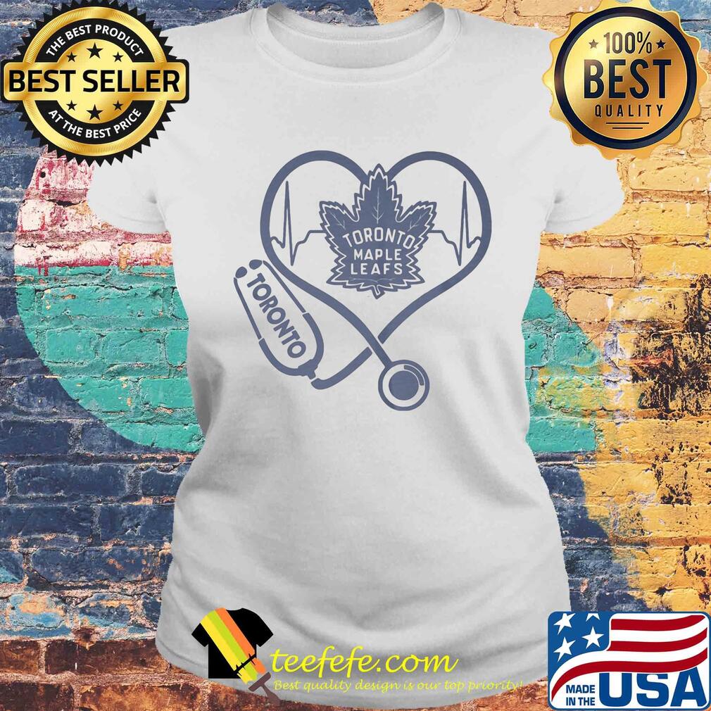 Toronto maple leafs stethoscope heart s Laides tee Toronto maple leafs stethoscope heart s Laides tee