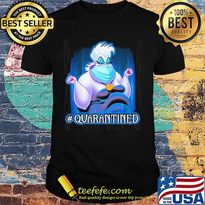 Ursula quarantined Disney mask Covid-19 shirt