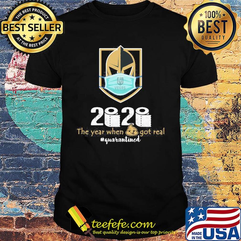 Vegas golden knights 2020 the year when shit got real quarantined toilet paper mask covid-19 shirt Vegas golden knights 2020 the year when shit got real quarantined toilet paper mask covid-19 shirt
