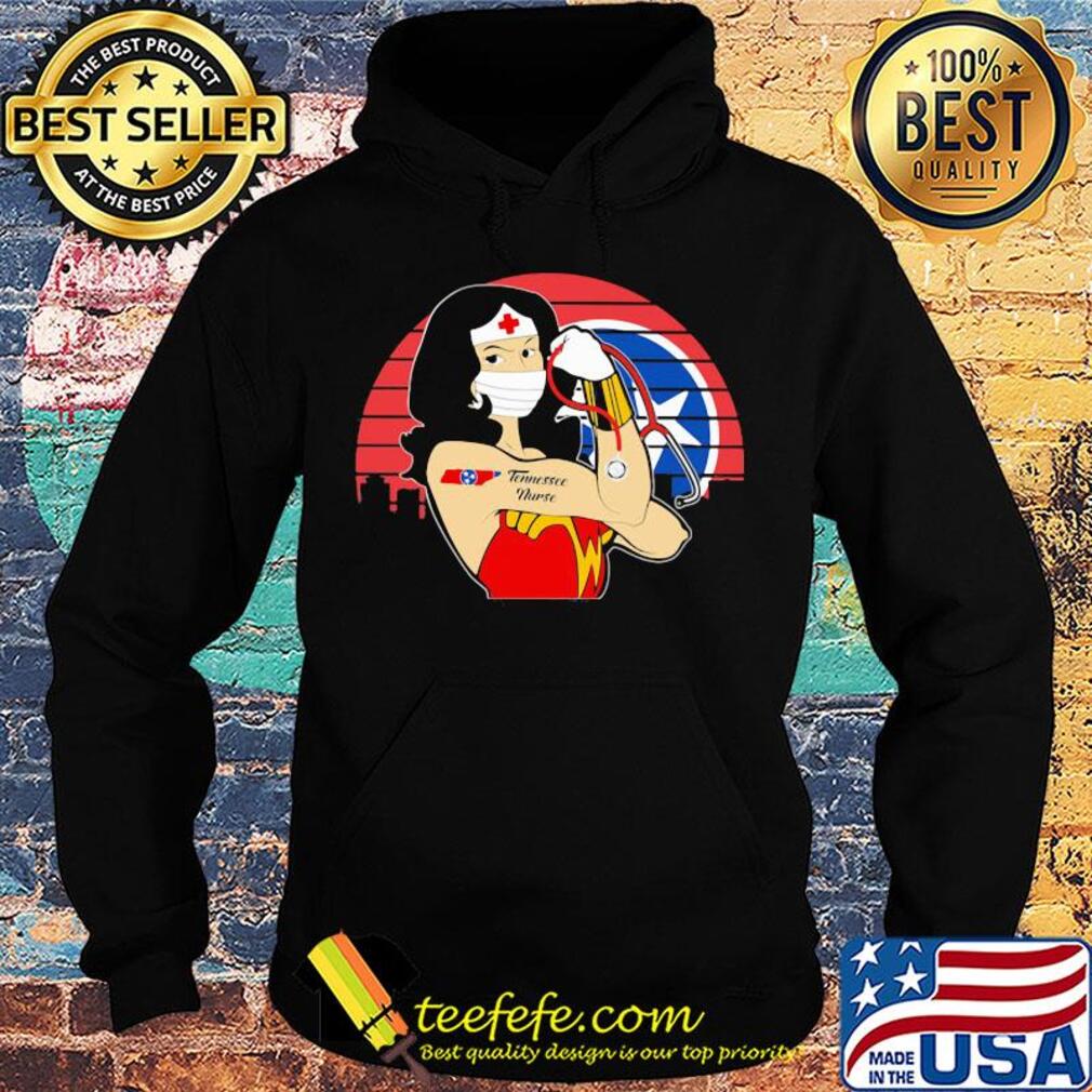 Wonder woman tattoos tennessee nurse mask covid-19 vintage s Hoodie Wonder woman tattoos tennessee nurse mask covid-19 vintage s Hoodie