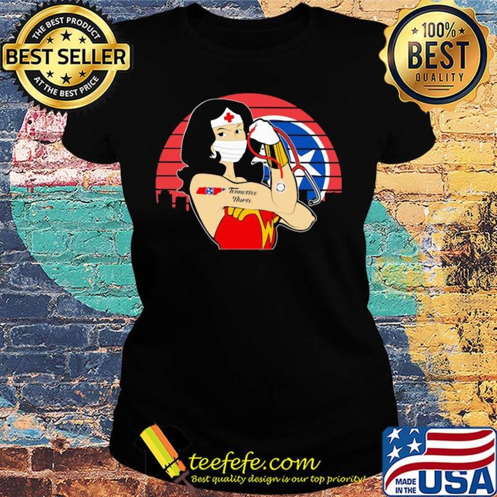 Wonder woman tattoos tennessee nurse mask covid-19 vintage s Ladies tee Wonder woman tattoos tennessee nurse mask covid-19 vintage s Ladies tee