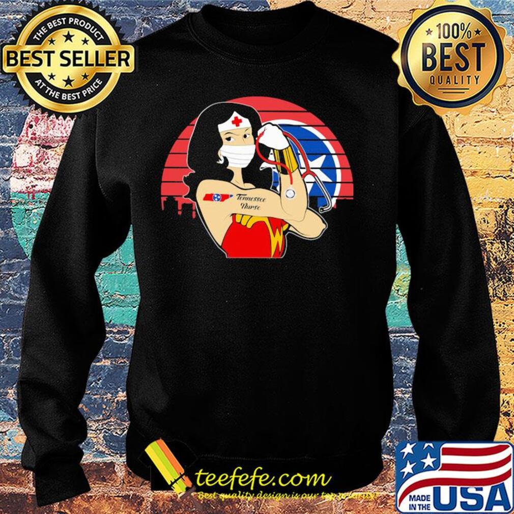 Wonder woman tattoos tennessee nurse mask covid-19 vintage s Sweater Wonder woman tattoos tennessee nurse mask covid-19 vintage s Sweater