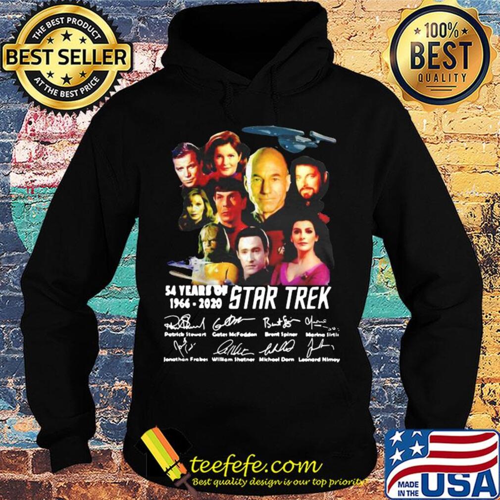 54 years of Star Trek 1966 2020 signature s Hoodie 54 years of Star Trek 1966 2020 signature s Hoodie