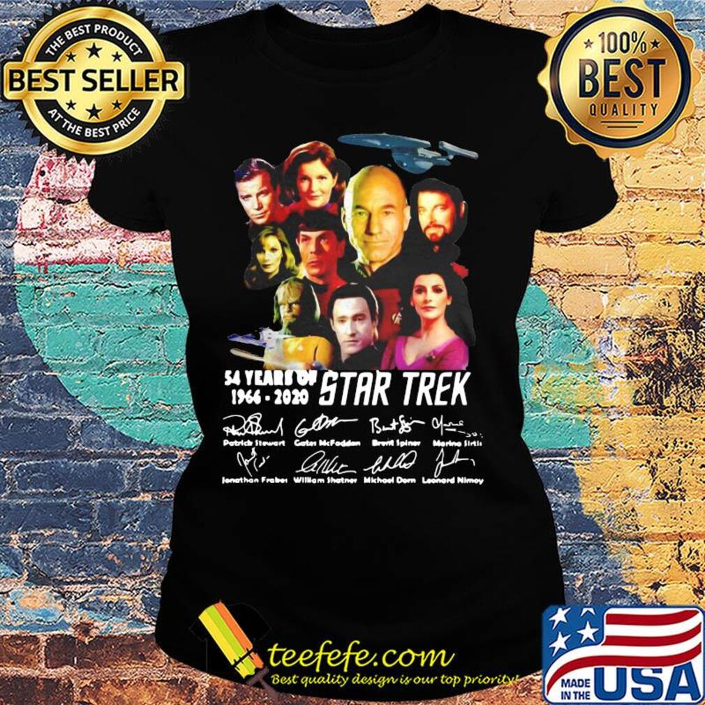 54 years of Star Trek 1966 2020 signature s Ladies tee 54 years of Star Trek 1966 2020 signature s Ladies tee