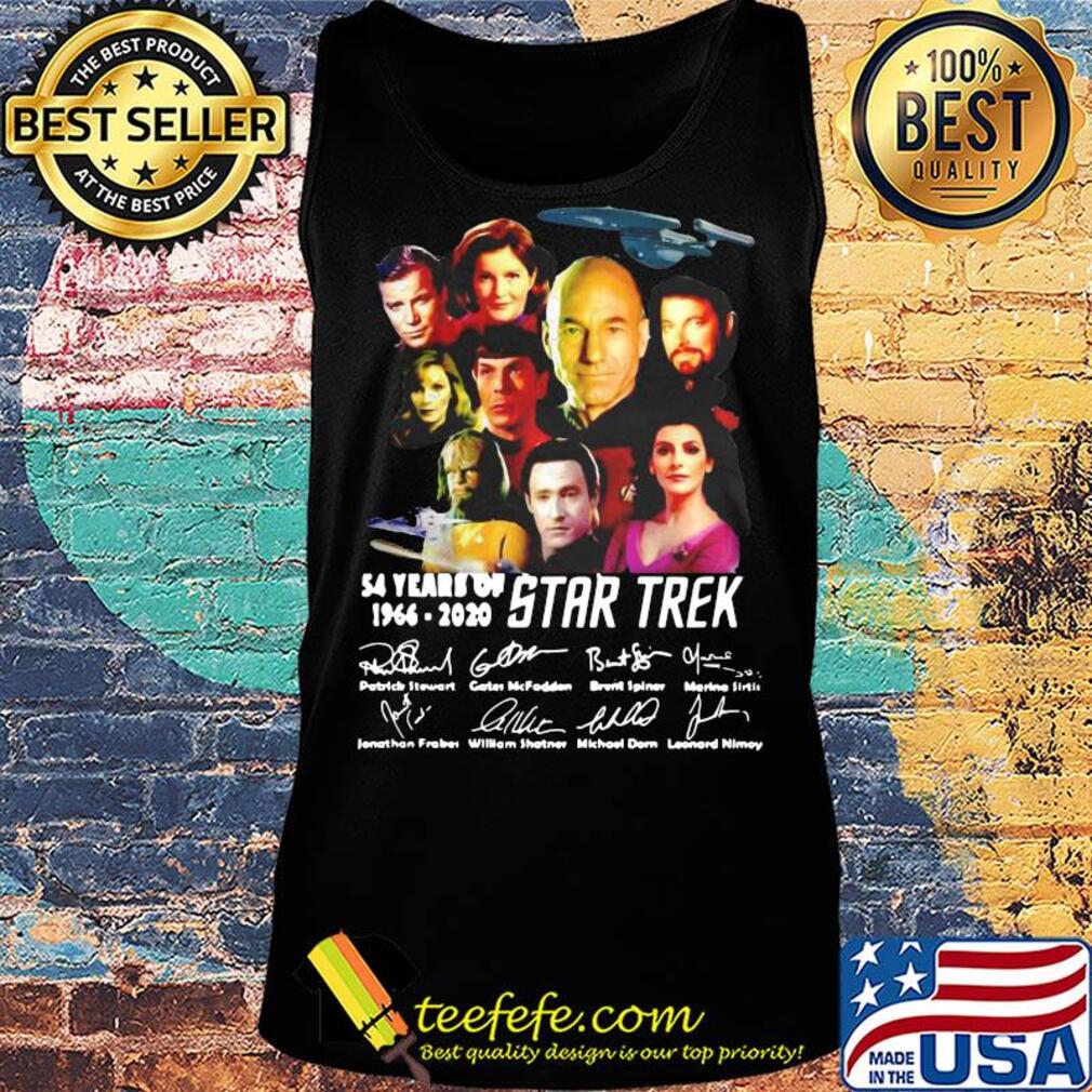 54 years of Star Trek 1966 2020 signature s Tank top 54 years of Star Trek 1966 2020 signature s Tank top
