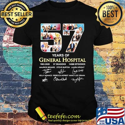 57 years of general hospital 1963 2020 57 seasons 14588 episodes signatures shirt
